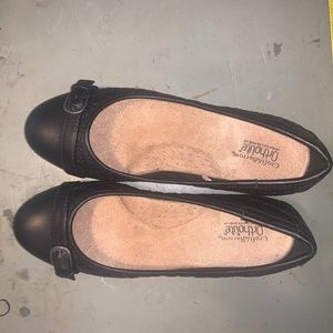 Croft & Barrow ortholite flats Black- Womens 6 med